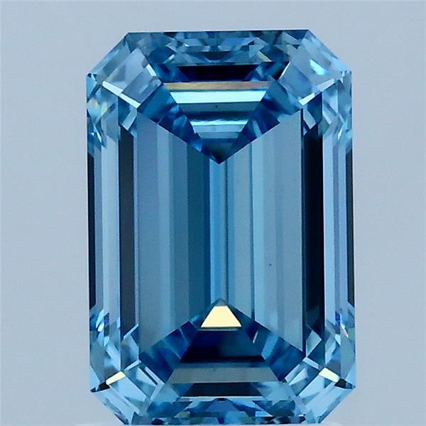 2.00 Ct. Fancy Vivid Blue Emerald Lab Grown Diamond