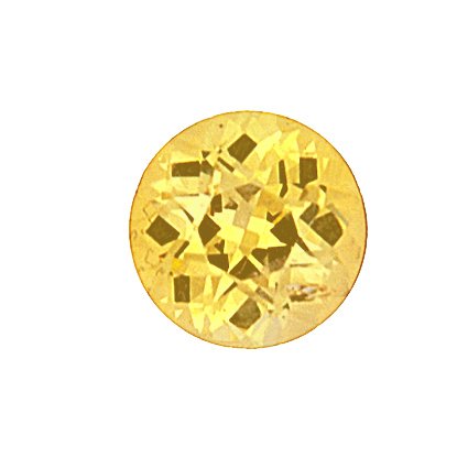 6.5mm Yellow Round Sapphire