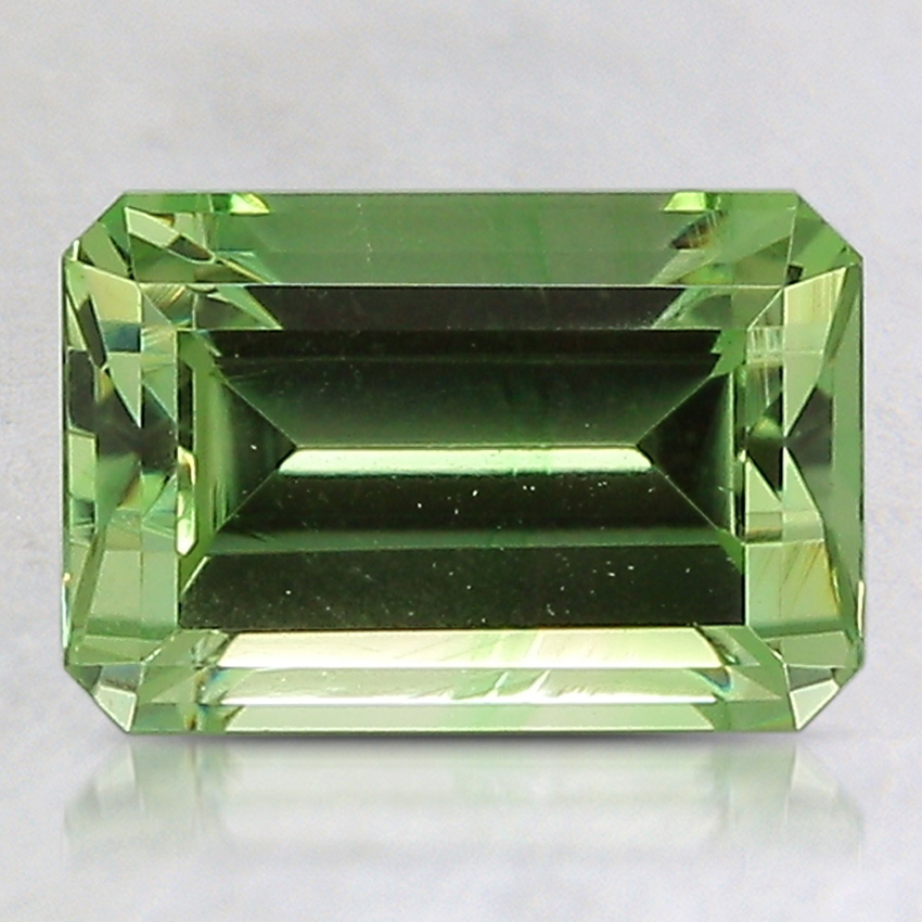 8.9x6mm Unheated Green Emerald Tourmaline