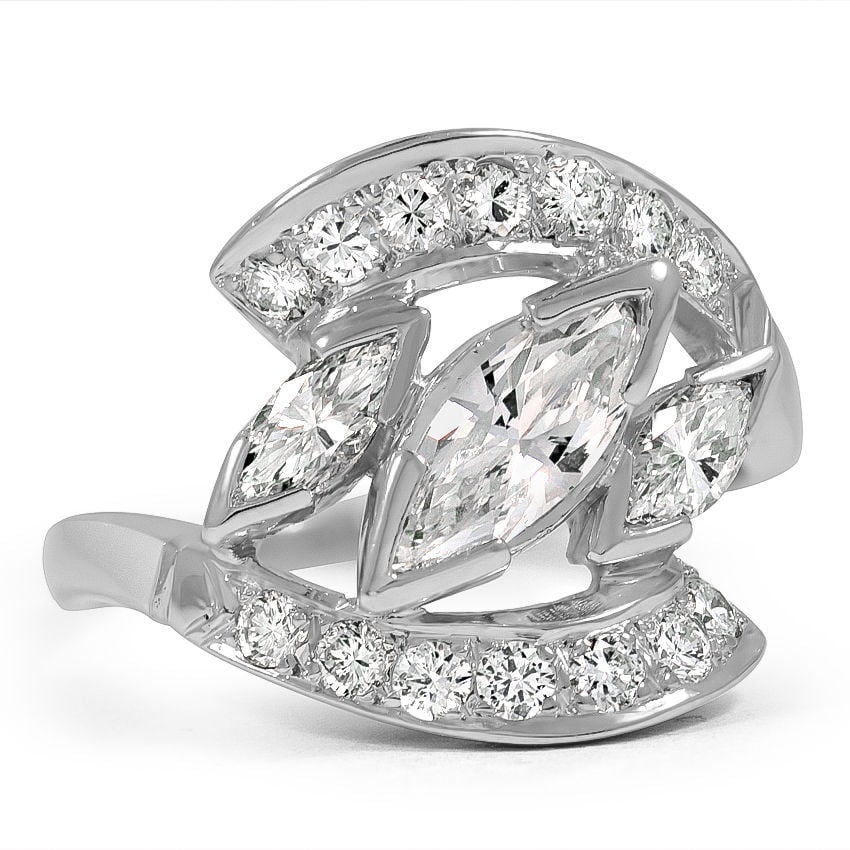 Modern Diamond Vintage Ring