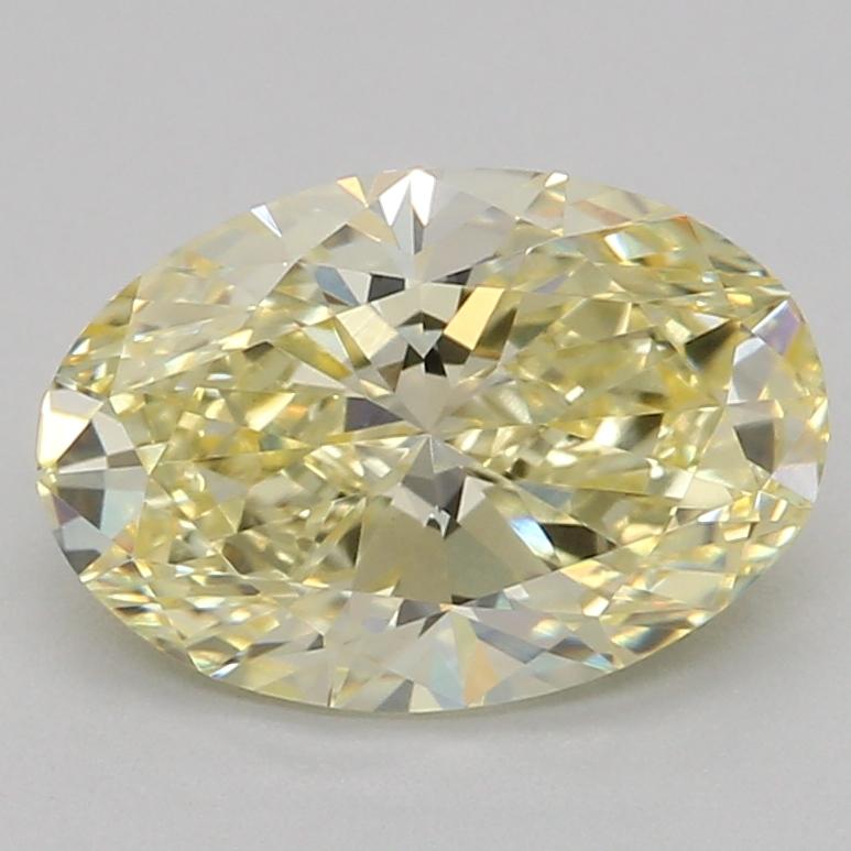 1.08 Ct. Fancy Intense Yellow Oval Lab Grown Diamond