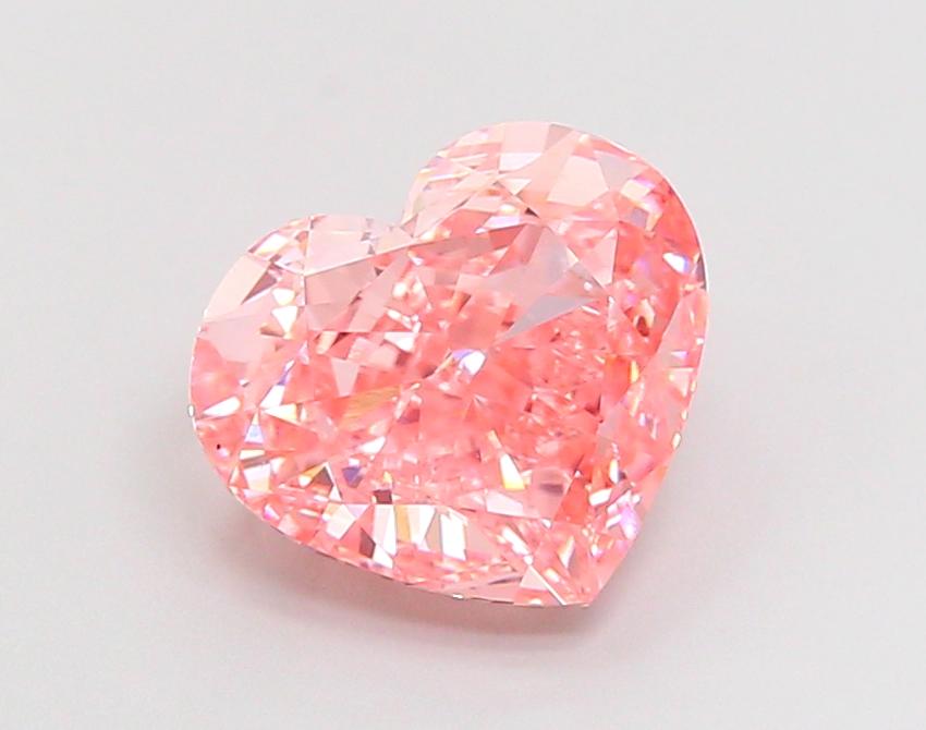 4.30 Ct. Fancy Vivid Pink Heart Lab Grown Diamond