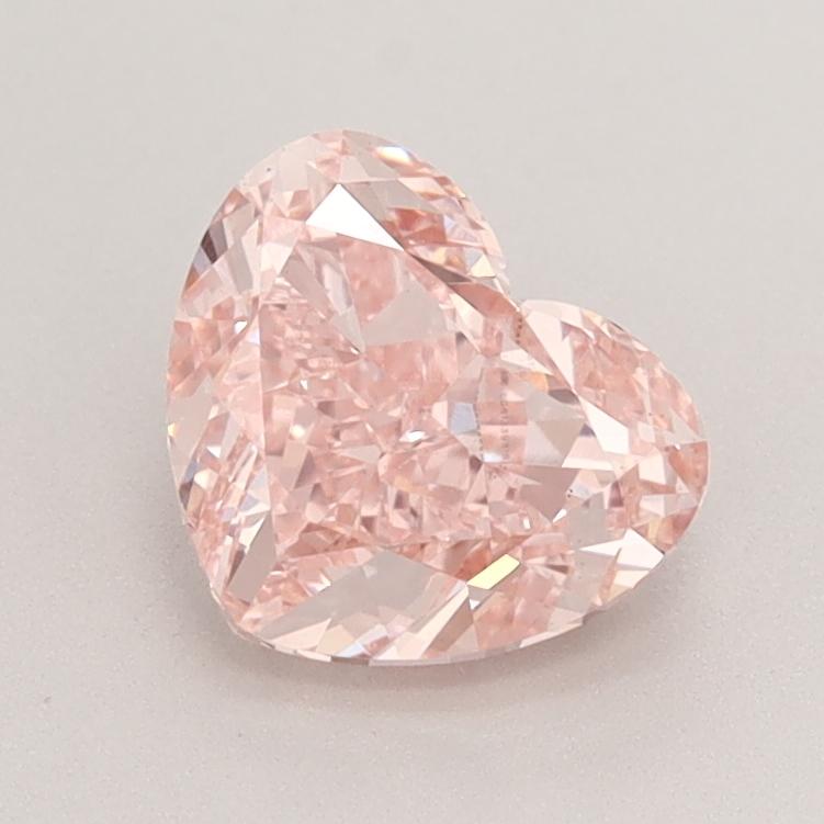 1.50 Ct. Fancy Vivid  Pink Heart Lab Grown Diamond
