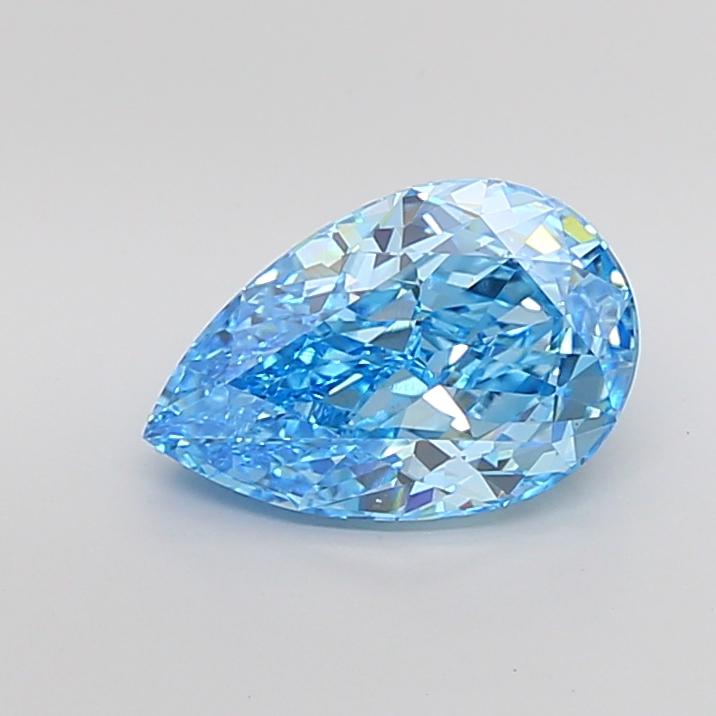 4.01 Ct. Fancy Vivid Blue Pear Lab Grown Diamond