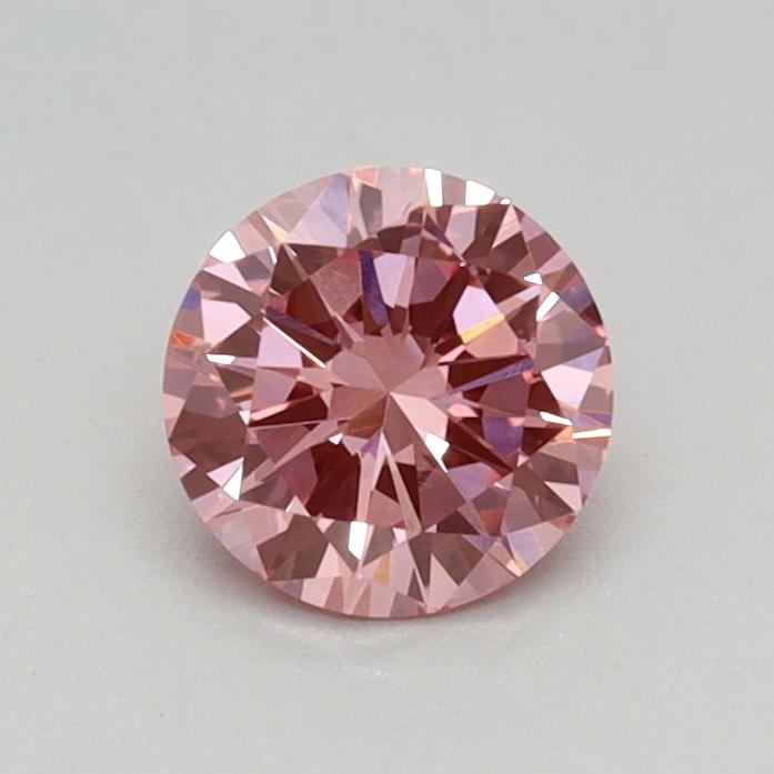 0.46 Ct. Fancy Vivid Pink Round Lab Grown Diamond