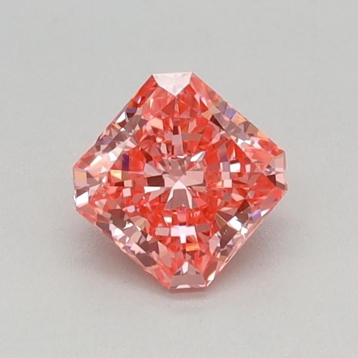 0.40 Ct. Fancy Vivid Pink Radiant Lab Grown Diamond