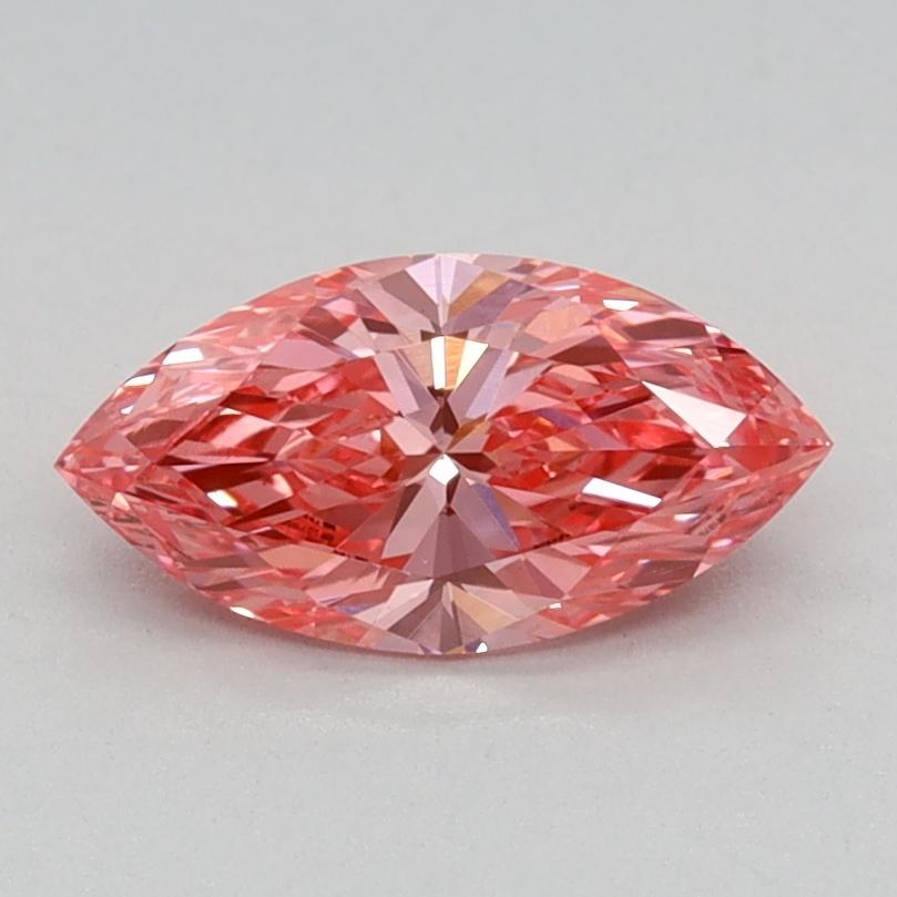 0.57 Ct. Fancy Vivid Pink Marquise Lab Grown Diamond