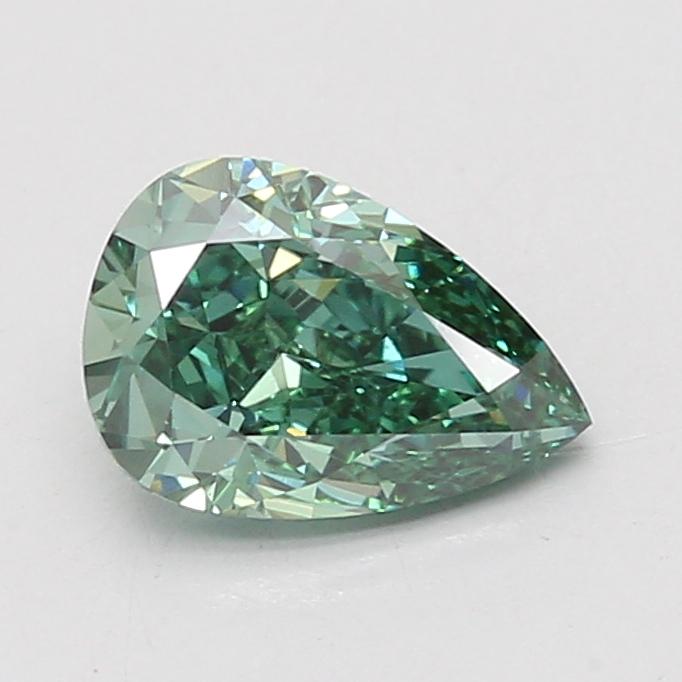 1.52 Ct. Fancy Vivid Green Pear Lab Grown Diamond