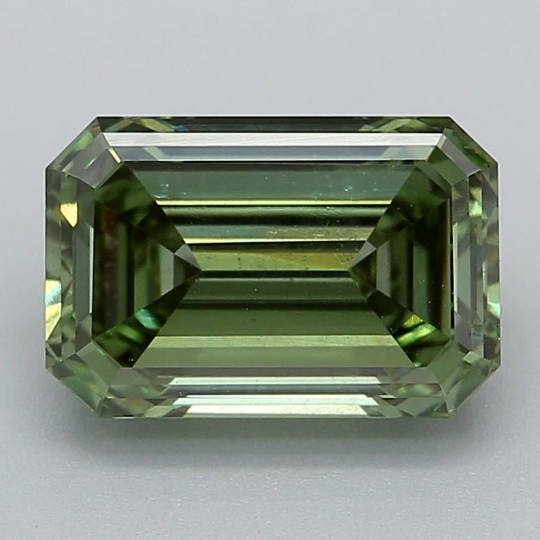 1.39 Ct. Fancy Vivid  Green Emerald Lab Grown Diamond