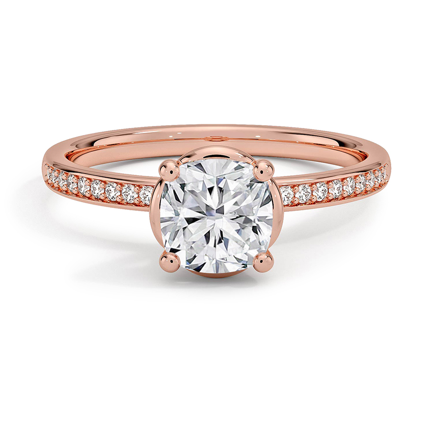 Custom Petal-Inspired Diamond Ring