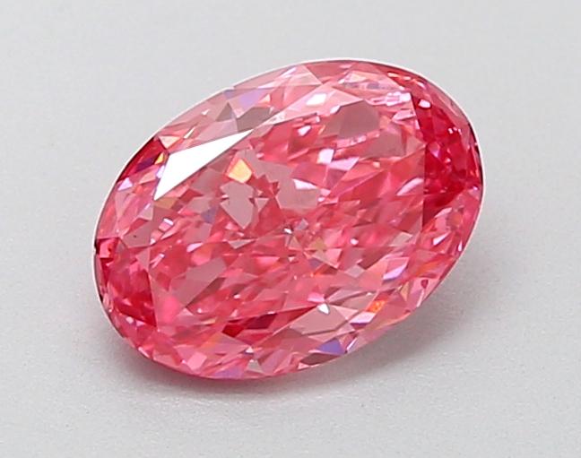1.01 Ct. Fancy Vivid  Pink Oval Lab Grown Diamond