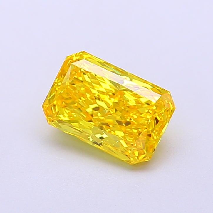 1.02 Ct. Fancy Vivid  Yellow Radiant Lab Grown Diamond