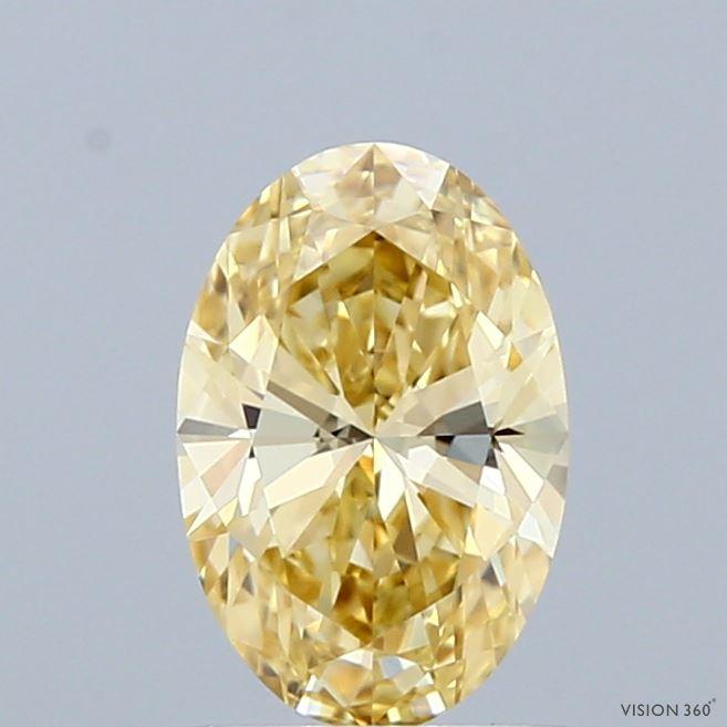 1.01 Ct. Fancy Yellow Oval Lab Grown Diamond