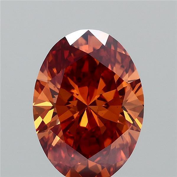 1.50 Ct. Fancy Vivid Orange Oval Lab Grown Diamond