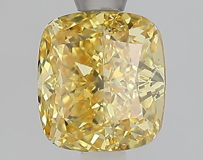 1.52 Ct. Fancy Vivid Yellow Yellow Cushion Lab Grown Diamond