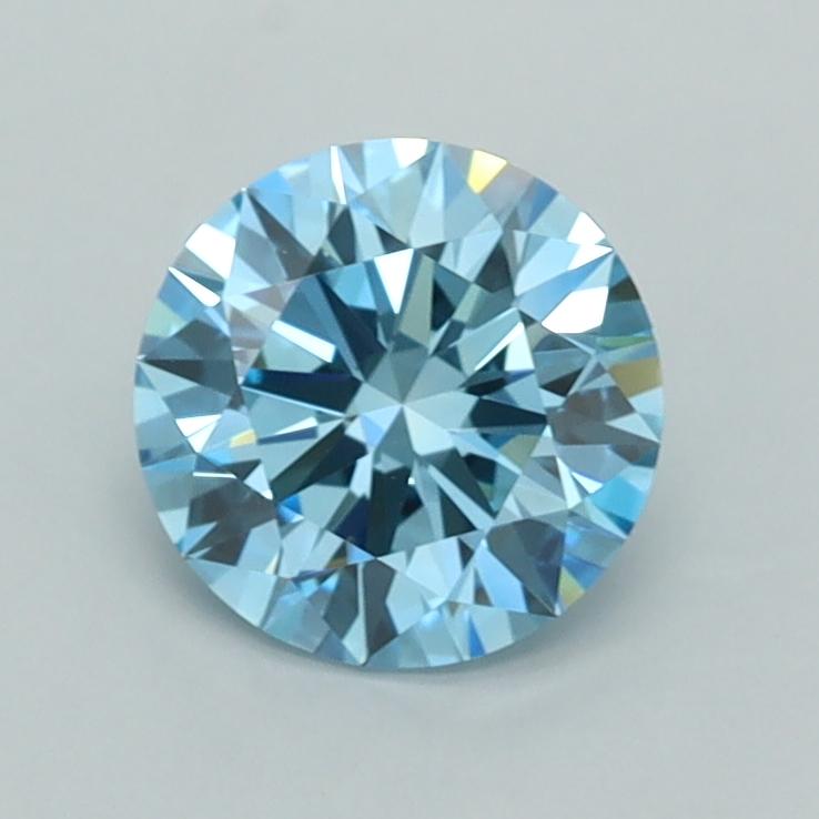 1.03 Ct. Fancy Vivid  Blue Round Lab Grown Diamond