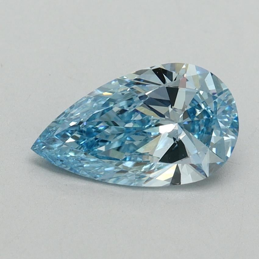 1.04 Ct. Fancy Vivid Blue Pear Lab Grown Diamond