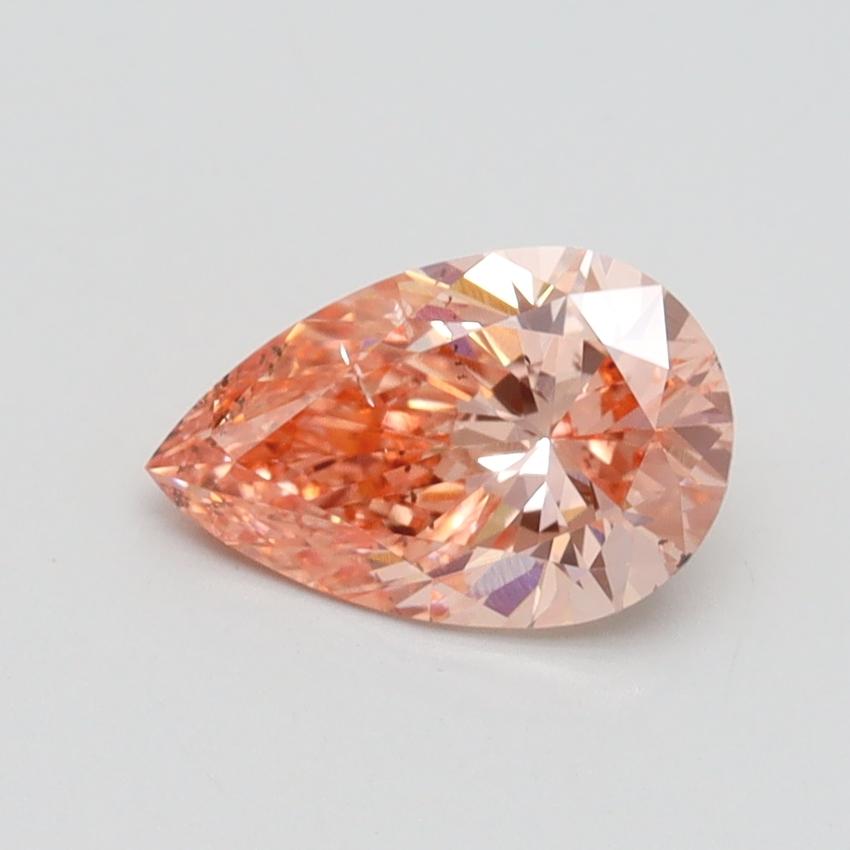 1.11 Ct. Fancy Intense Pink Pear Lab Grown Diamond