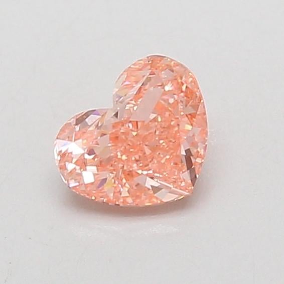 0.60 Ct. Fancy Vivid Pink Heart Lab Grown Diamond