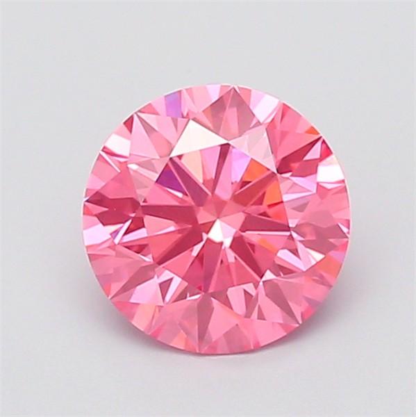 2.46 Ct. Fancy Vivid  Pink Round Lab Grown Diamond