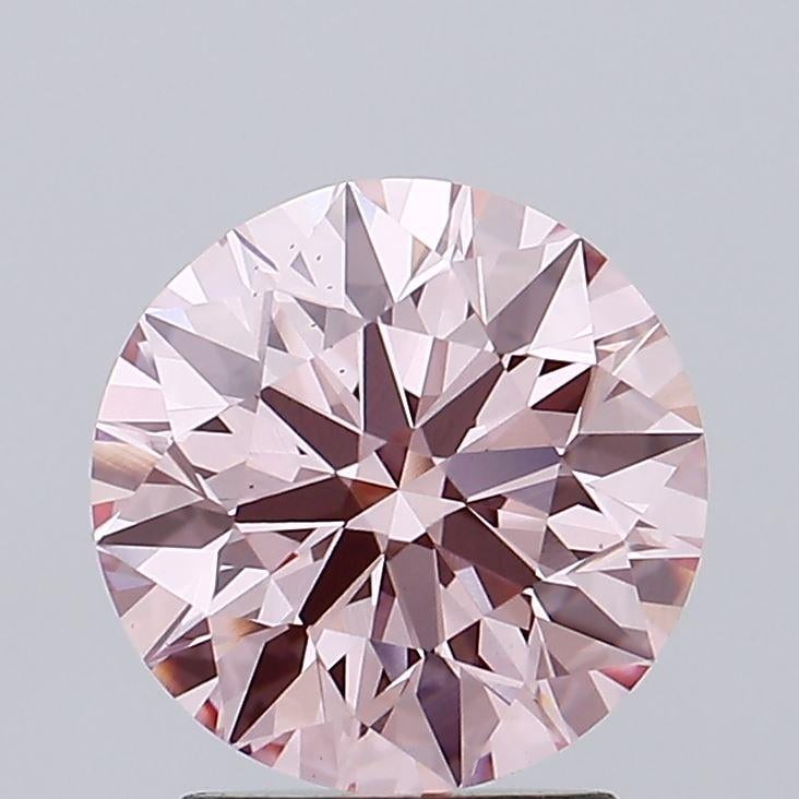 2.19 Ct. Fancy Intense Pink Round Lab Grown Diamond