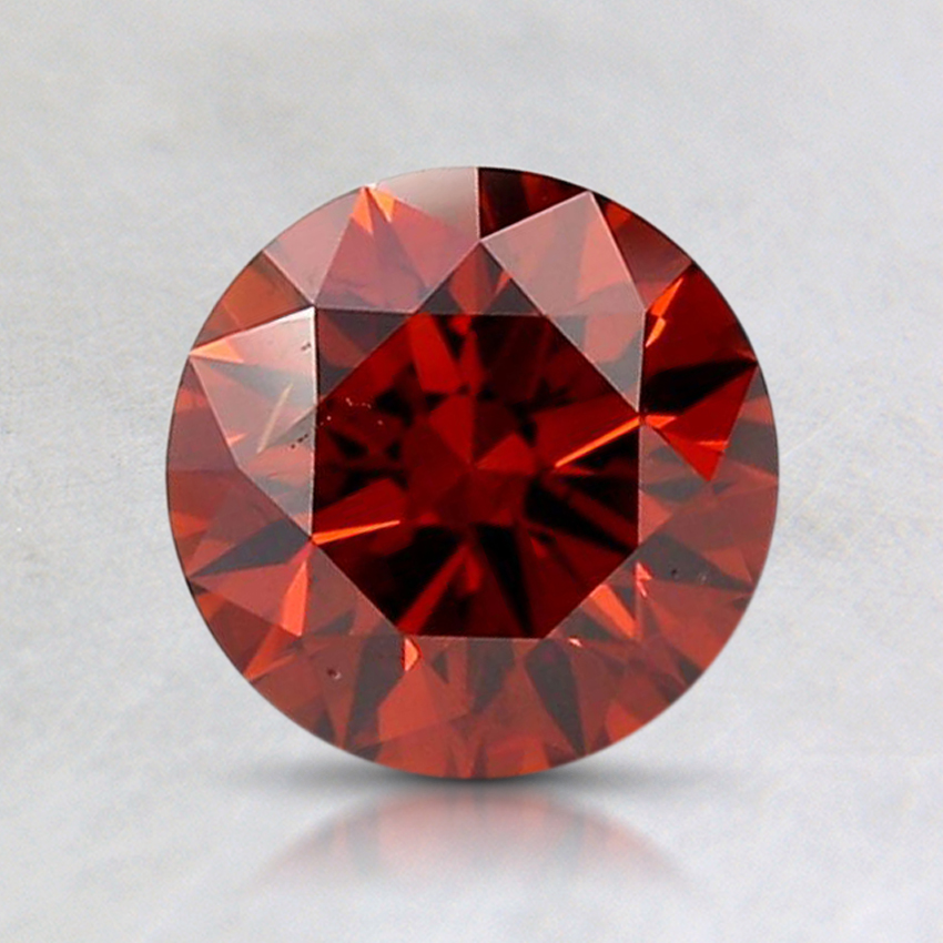 1.08 Ct. Fancy Deep Orange Round Lab Created Diamond