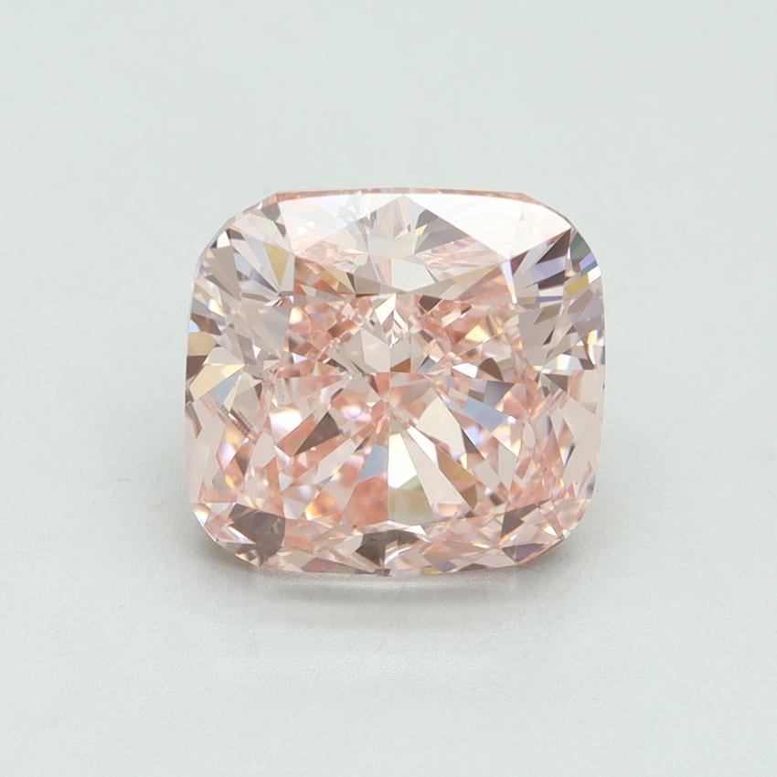4.33 Ct. Fancy Intense Pink Cushion Lab Grown Diamond