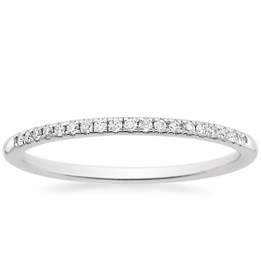 18K White Gold Whisper Diamond Ring (1/10 ct. tw.), large top view