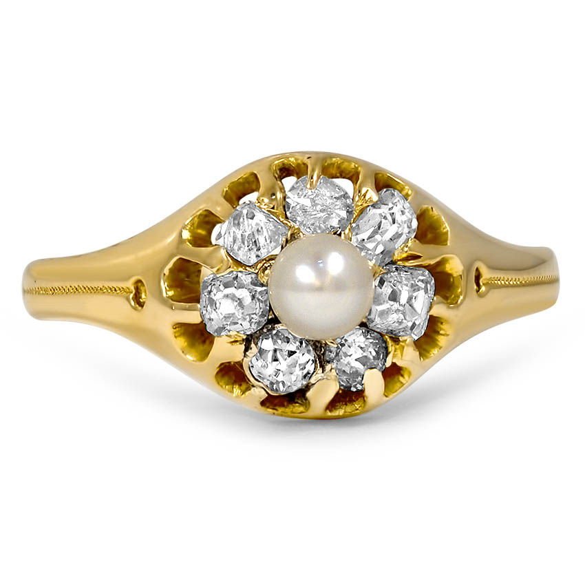 Edwardian Pearl Vintage Ring