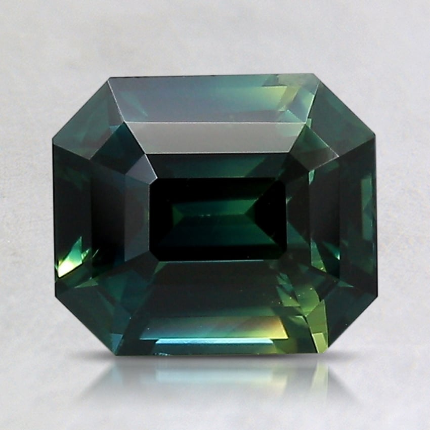 7.7x6.6mm Unheated Parti-Color Emerald Sapphire