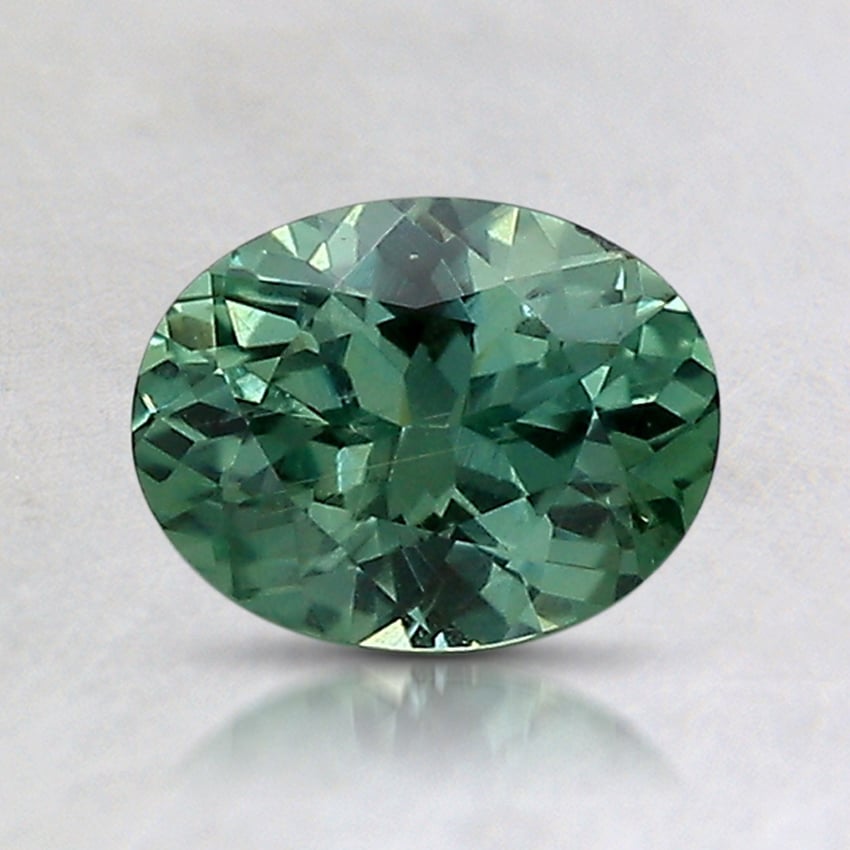 7x5.4mm Unheated Teal Oval Montana Sapphire