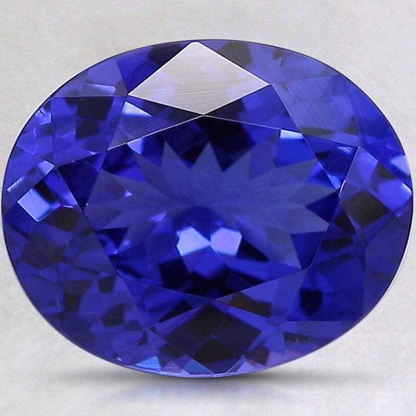 12.1x9.9mm Violet Oval Tanzanite