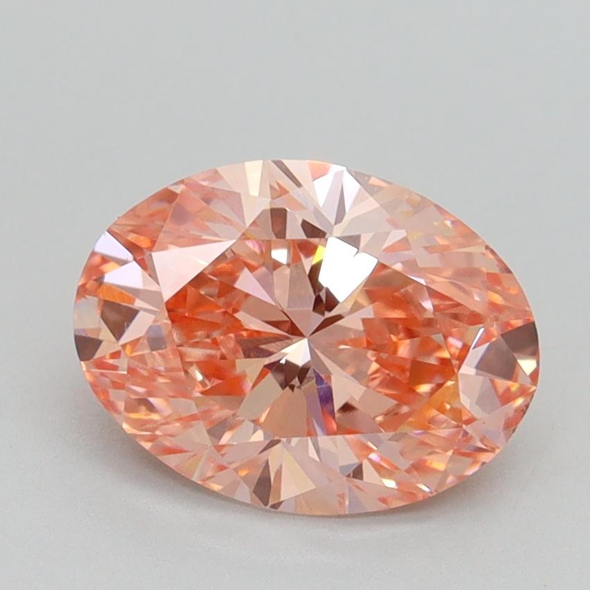 1.68 Ct. Fancy Vivid Pink Oval Lab Grown Diamond