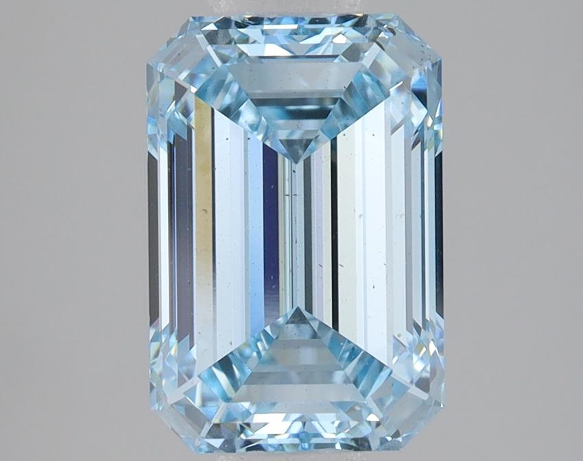 3.11 Ct. Fancy Intense Blue Emerald Lab Grown Diamond