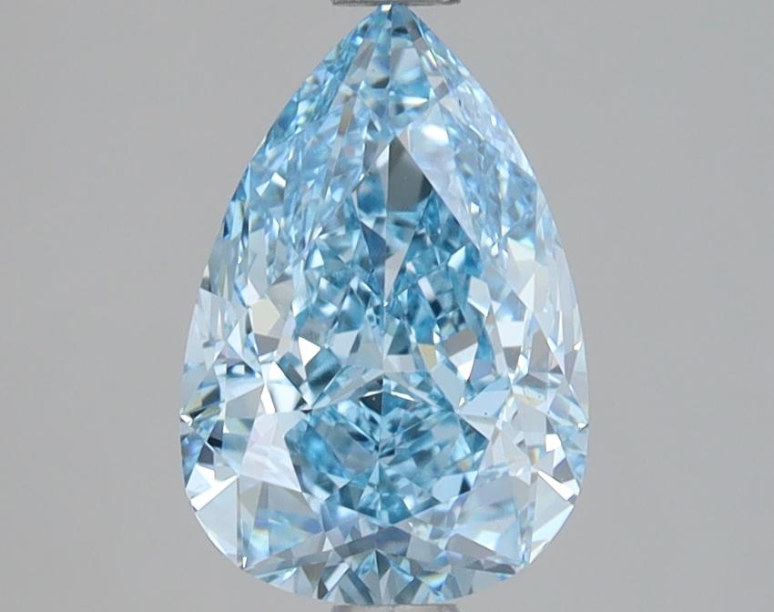 2.02 Ct. Fancy Vivid Blue Pear Lab Grown Diamond
