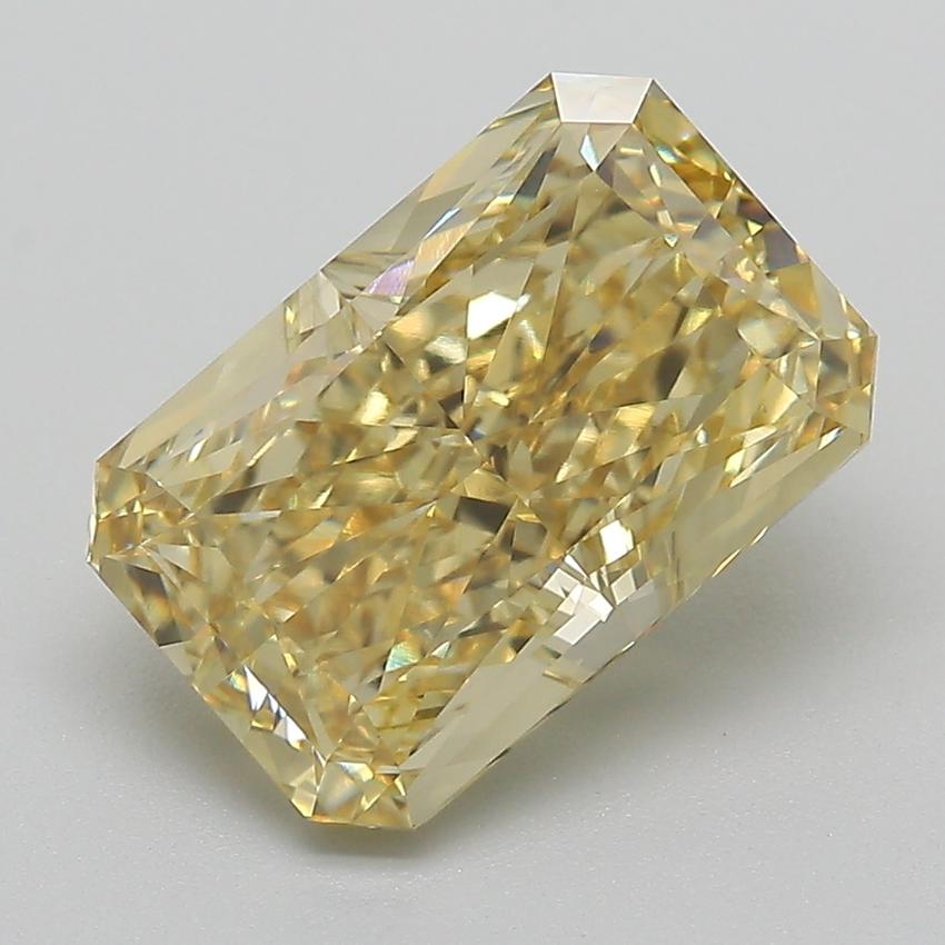 4.12 Ct. Fancy Vivid Yellow Radiant Lab Grown Diamond