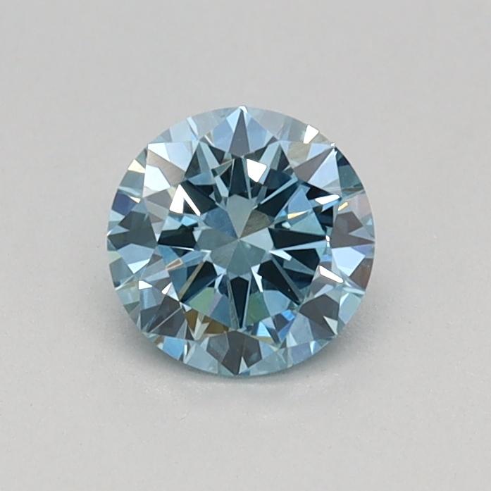 0.34 Ct. Fancy Vivid Blue Round Lab Grown Diamond