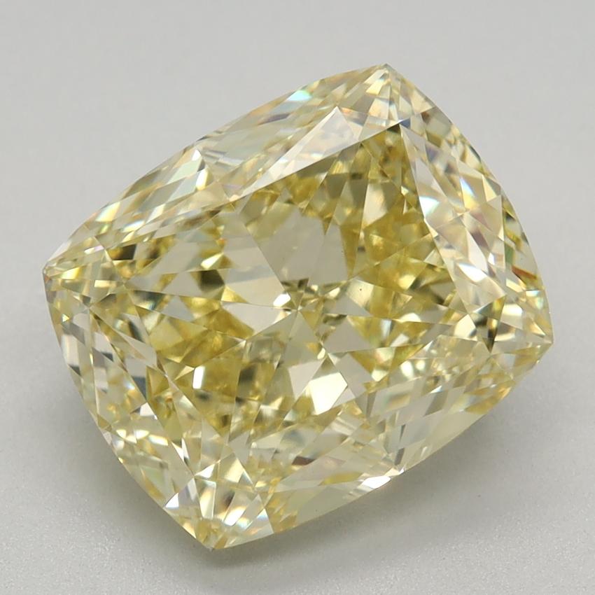 2.74 Ct. Fancy Intense Yellow Cushion Lab Grown Diamond