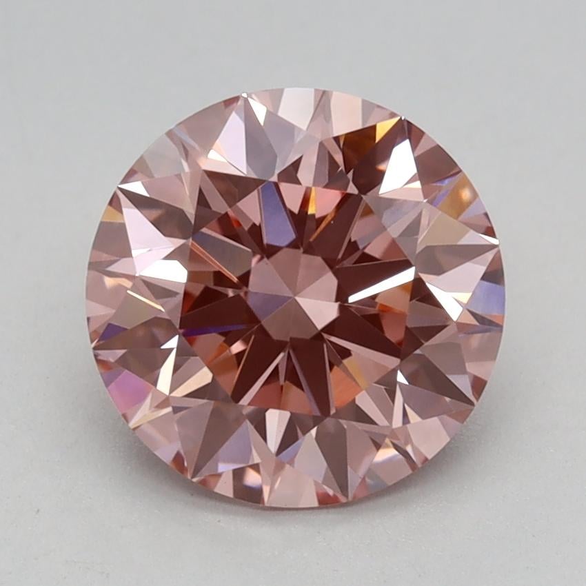 1.65 Ct. Fancy Vivid Pink Round Lab Grown Diamond