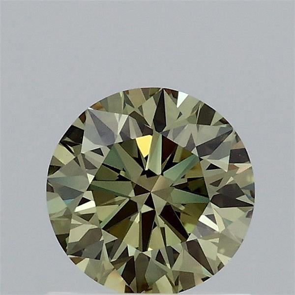0.83 Ct. Fancy Vivid Green Round Lab Grown Diamond
