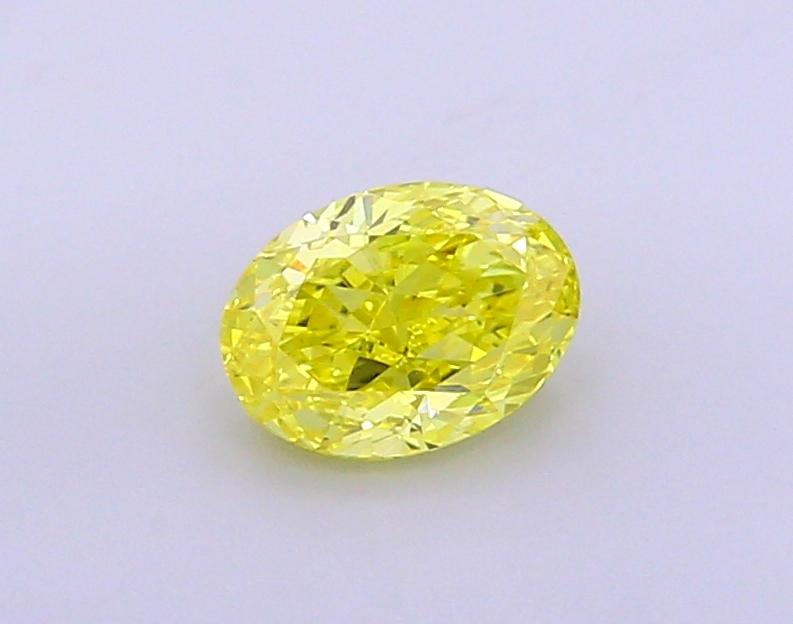 1.24 Ct. Fancy Vivid Yellow Oval Lab Grown Diamond