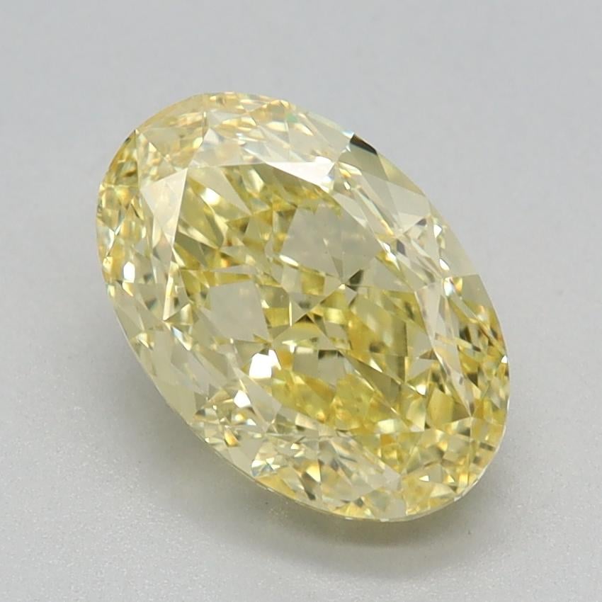 1.50 Ct. Fancy Vivid Yellow Oval Lab Grown Diamond
