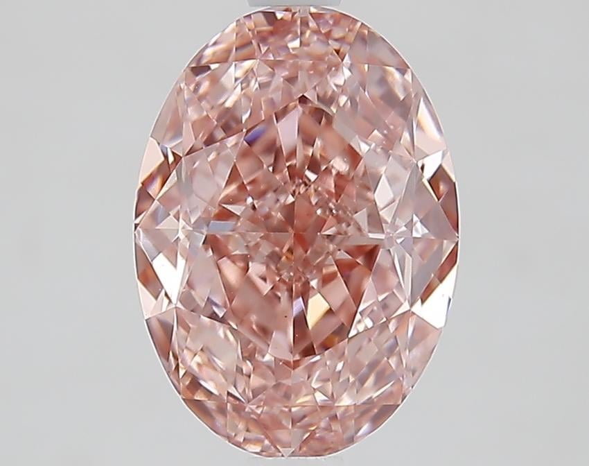 2.74 Ct. Fancy Vivid Pink Oval Lab Grown Diamond