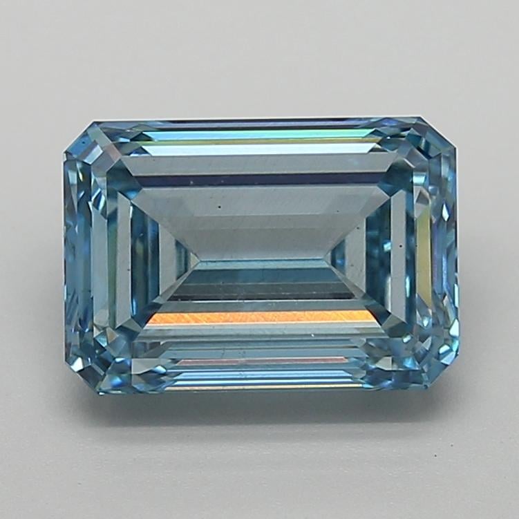 4.00 Ct. Fancy Intense  Blue Emerald Lab Grown Diamond