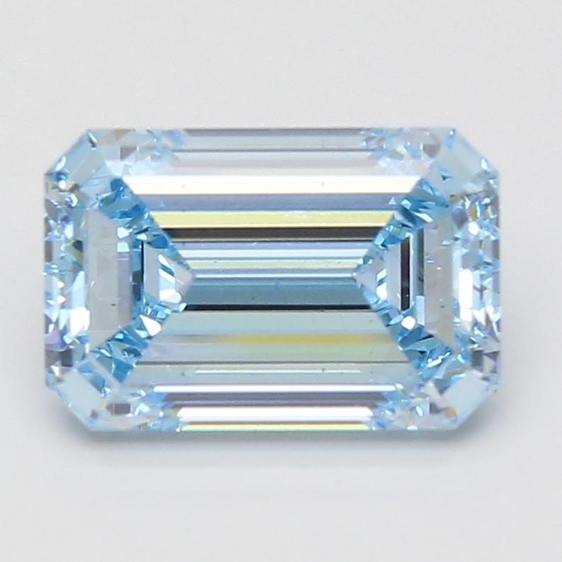 4.01 Ct. Fancy Intense Blue Emerald Lab Grown Diamond