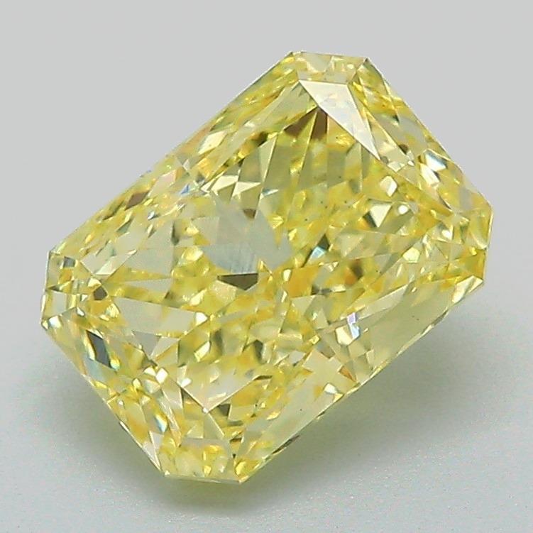 2.04 Ct. Fancy Vivid Yellow Radiant Lab Grown Diamond