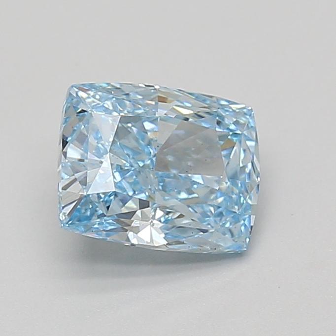 1.50 Ct. Fancy Vivid Blue Cushion Lab Grown Diamond