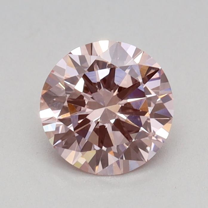 0.51 Ct. Fancy Intense Pink Round Lab Grown Diamond
