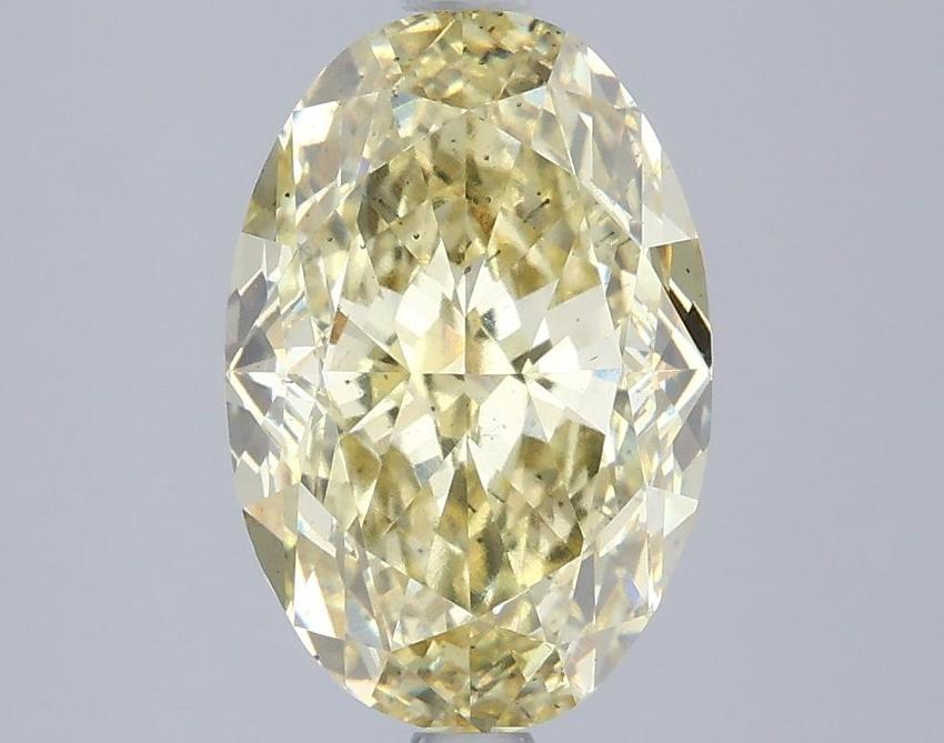 3.57 Ct. Fancy Intense Yellow Oval Lab Grown Diamond