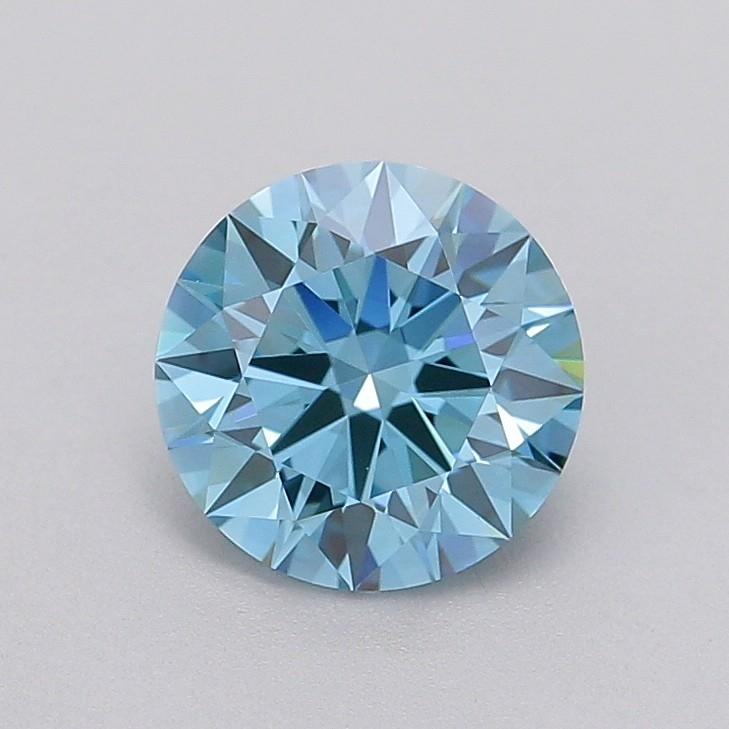 1.55 Ct. Fancy Vivid  Blue Round Lab Grown Diamond